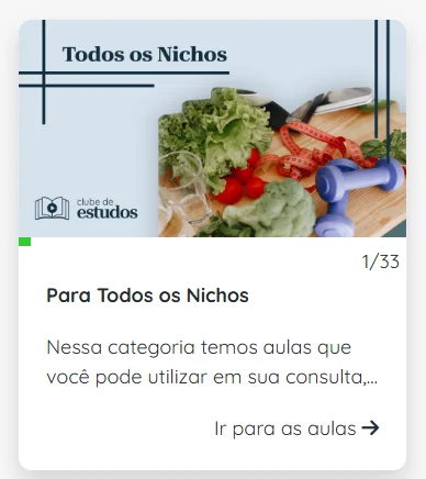 Clube de Estudos — módulo Para Todos os Nichos