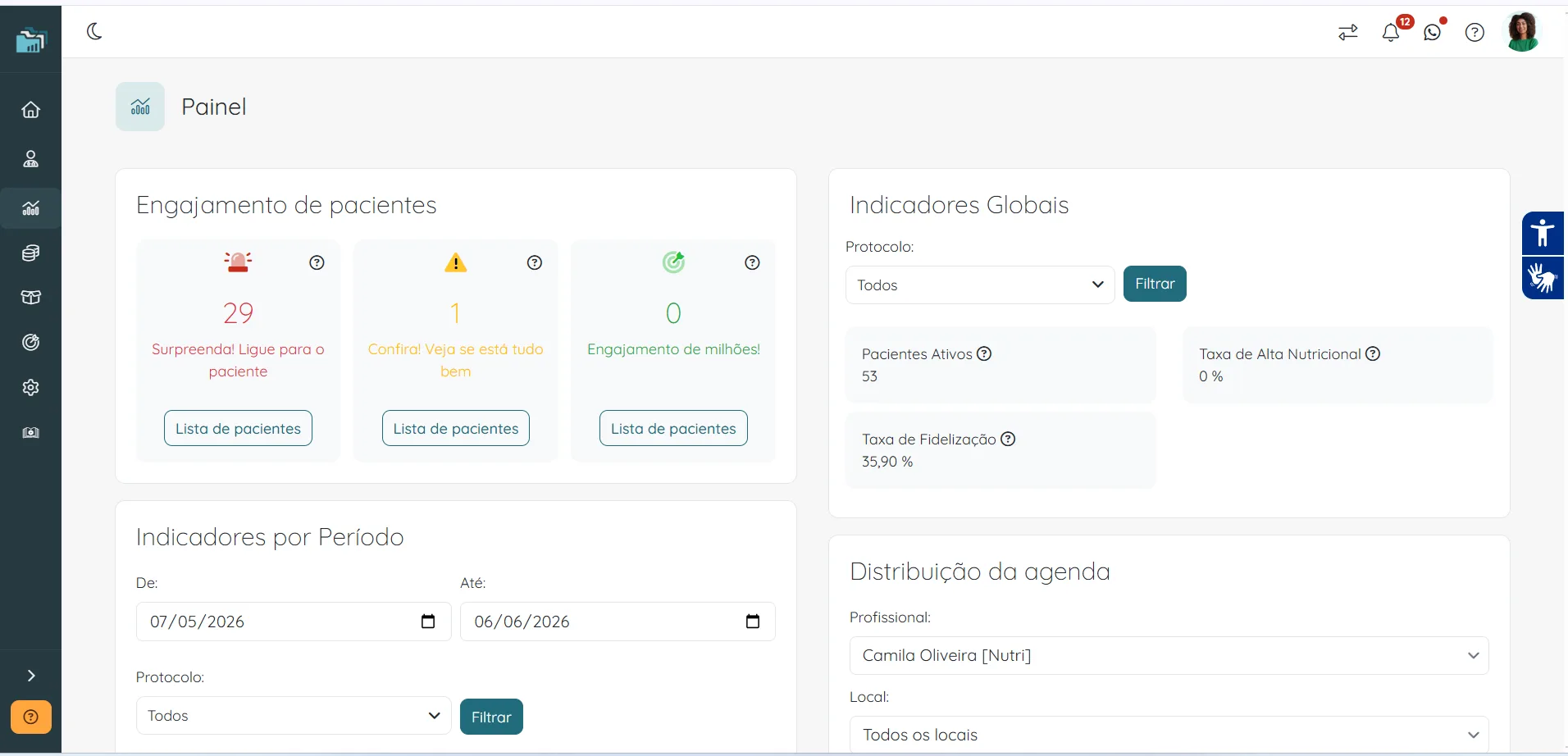 Painel da Numax para recem-formados
